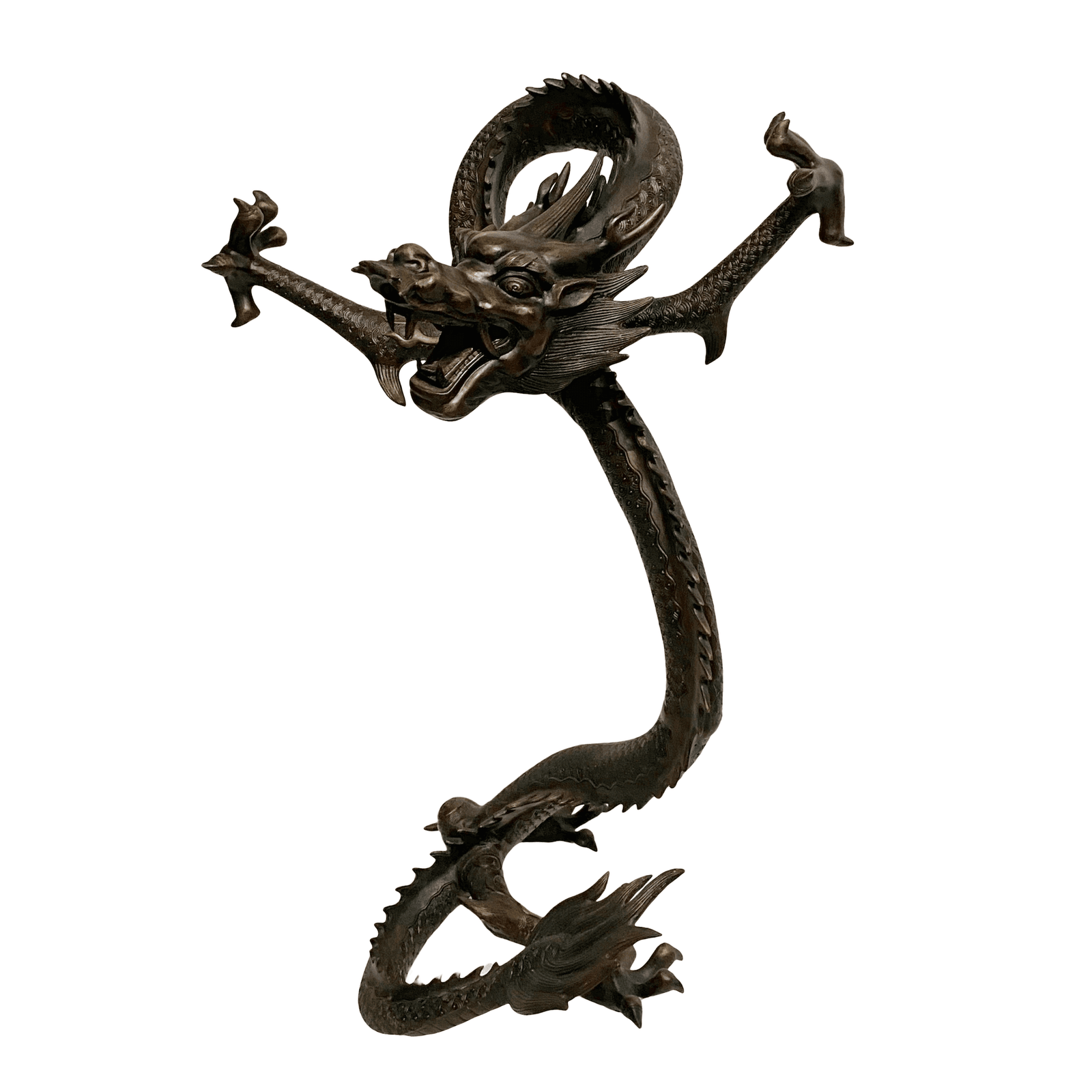 Brass dragon statue Brass dragon statue