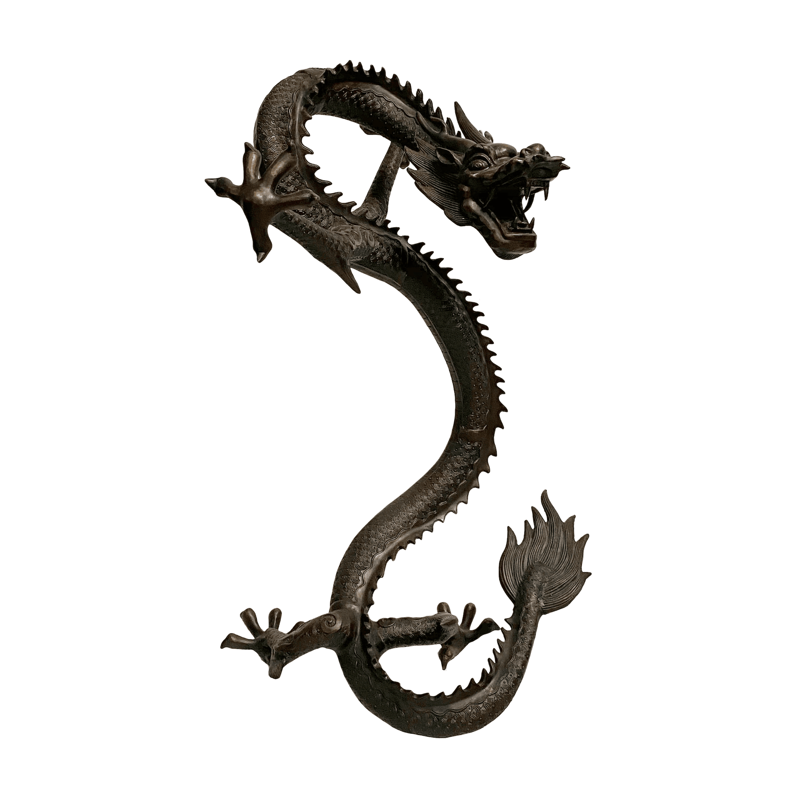 Brass dragon statue Brass dragon statue