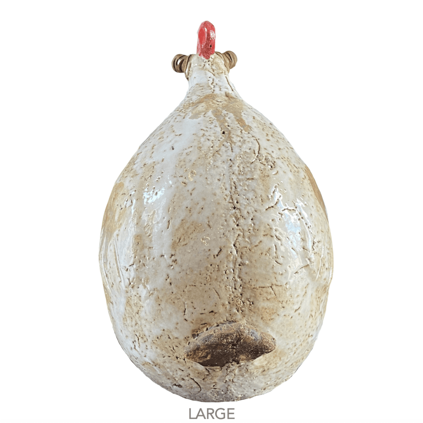 Ceramic chicken figurine