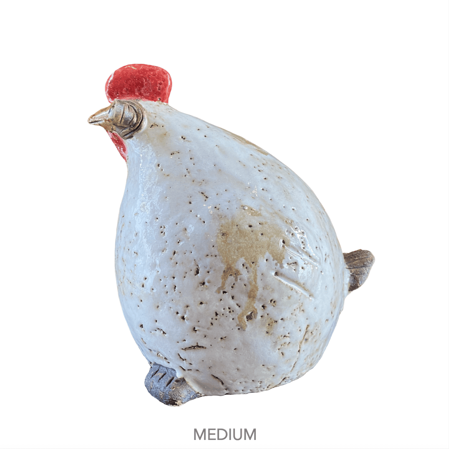 Ceramic chicken figurine