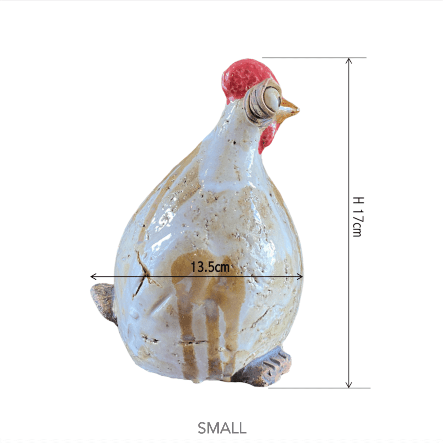 Ceramic chicken figurine