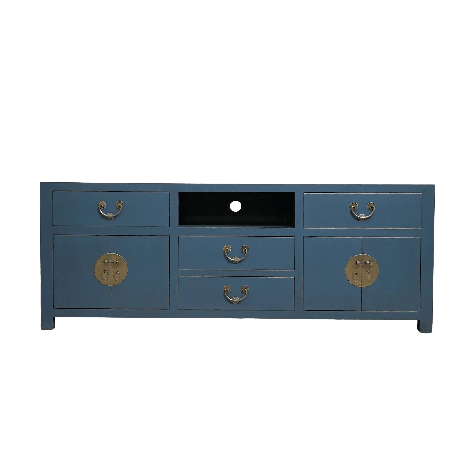 Chinese furniture dark teal tv sideboard