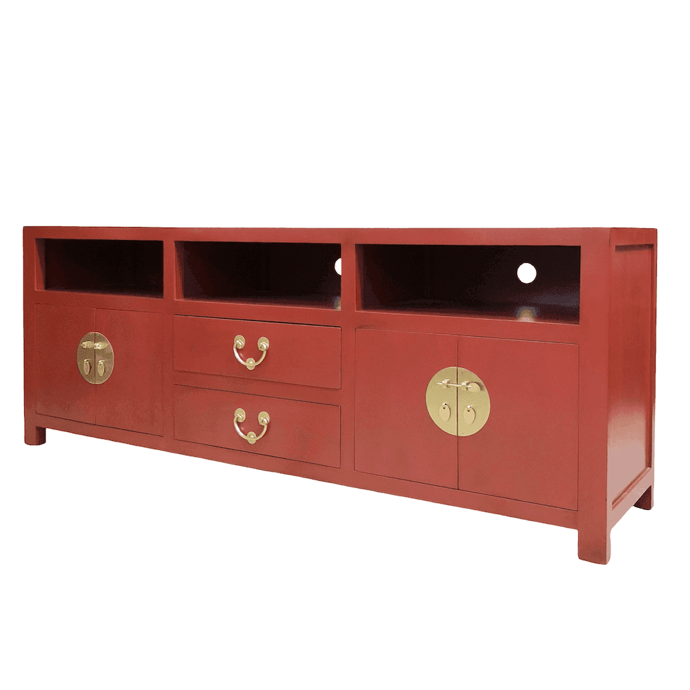 Chinese furniture red TV console