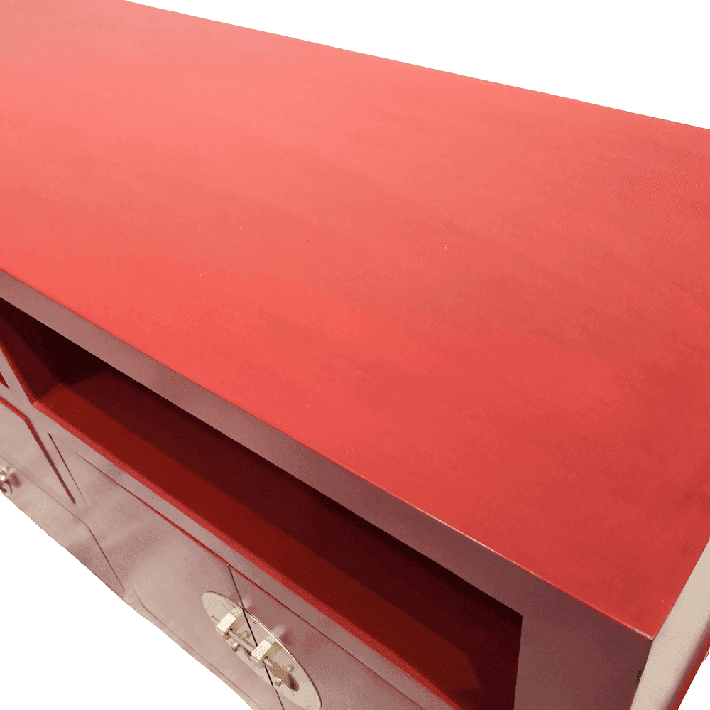 Chinese furniture red TV console table top