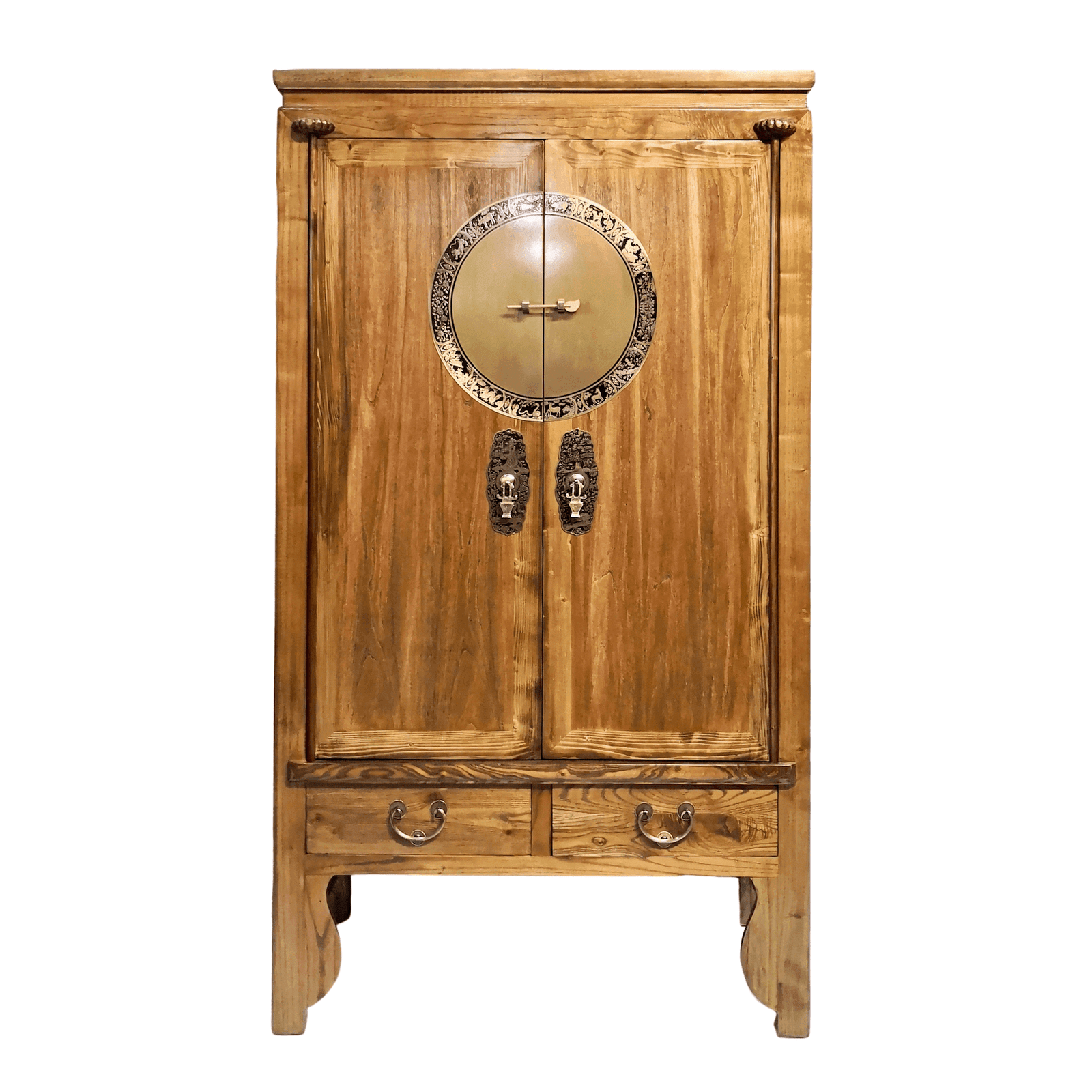 Chinese furniture brown wedding cabinet