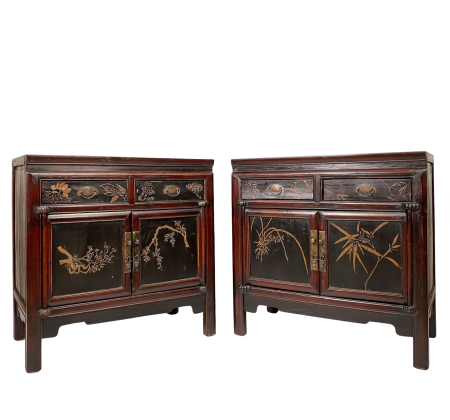 Chinese antique furniture bedside cabinet