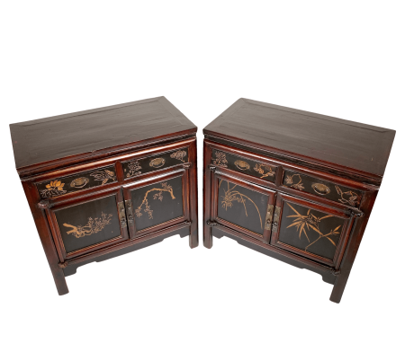 Chinese antique furniture bedside cabinet