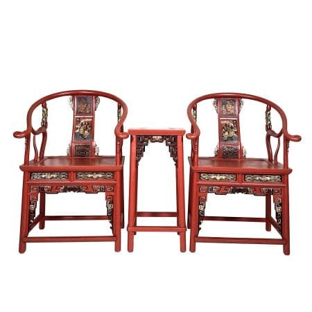 Chinese furniture armchair set