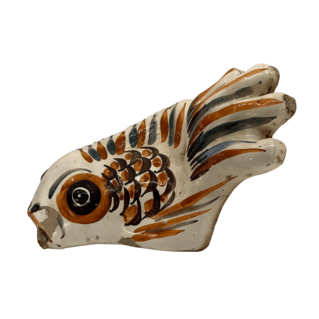 Ceramic fish gutter spout