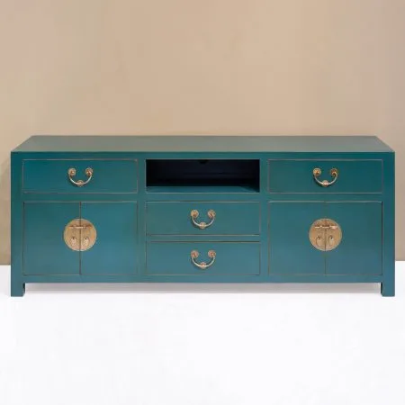 Wooden TV Console with 1 Open Shelf - Just Anthony