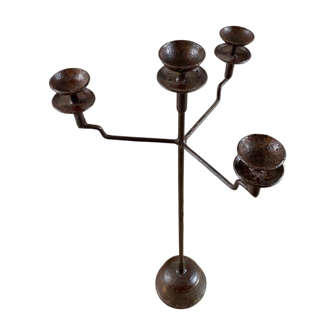 cast iron oil lamp holder