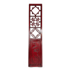 Chinese antique door panel in glossy red
