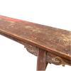 chinese antique furniture red bench