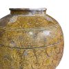 Chinese antique ceramic yellow pot