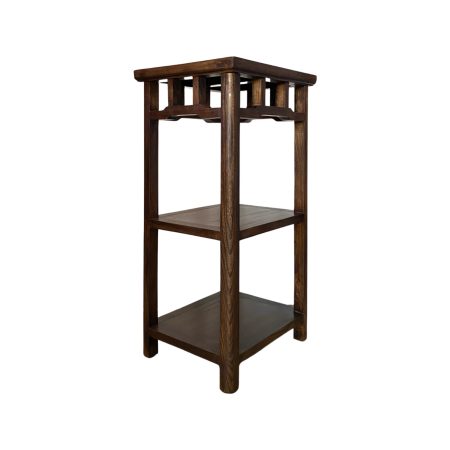 Chinese elmwood side table
