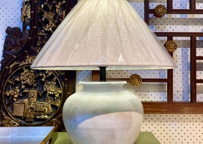 ceramic rustic white table lamp