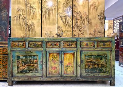 Antique shanxi long painted sideboard