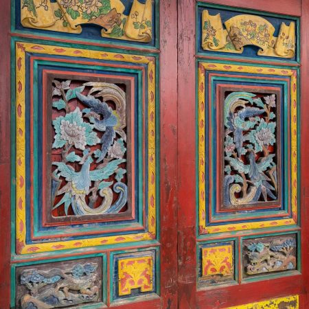 Chinese antique furniture door
