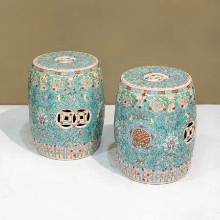 chinese ceramic garden drum stools