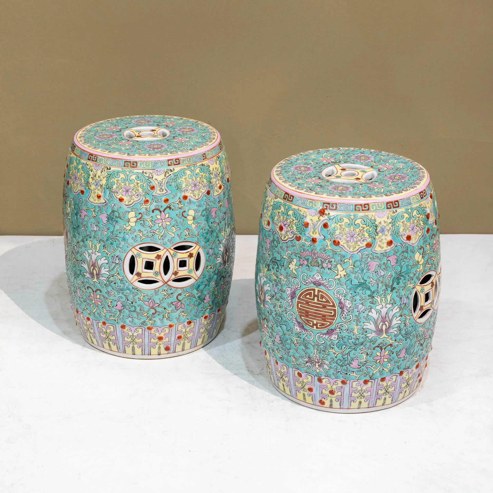 chinese ceramic garden drum stools
