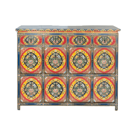 Hand-painted Tibetan-style furniture