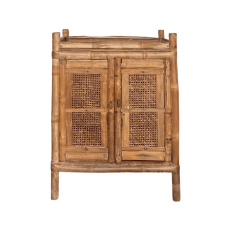 Vintage bamboo chinese cabinet