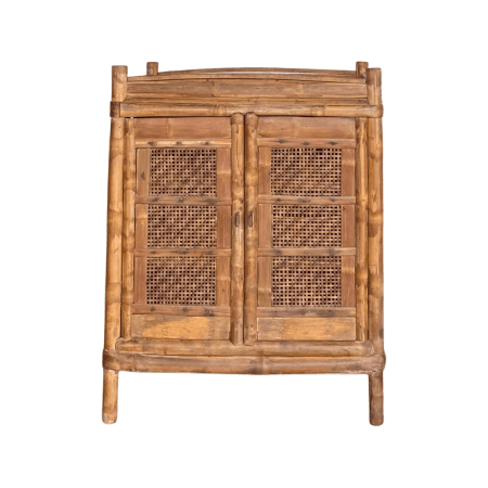 Vintage bamboo chinese cabinet