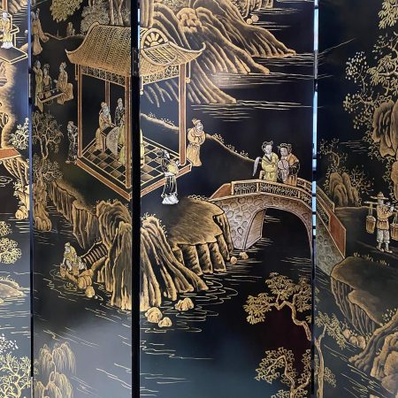 hand-painted room divider screens