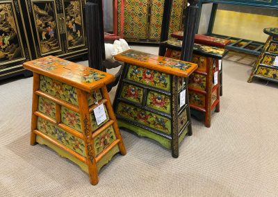 hand-painted Tibetan-style furniture