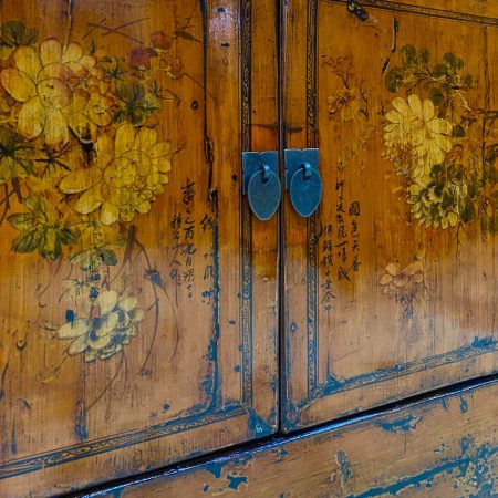 antique gansu painted sideboard