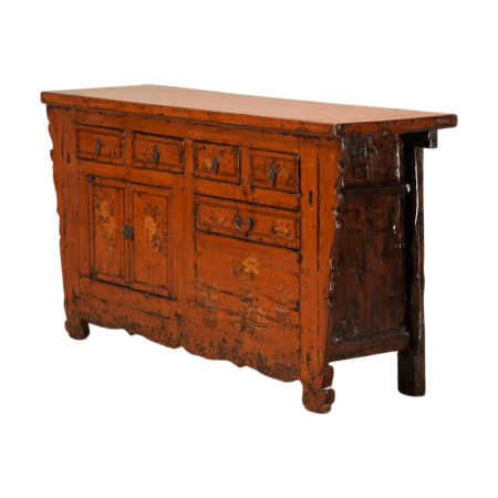 antique Chinese painted sideboard