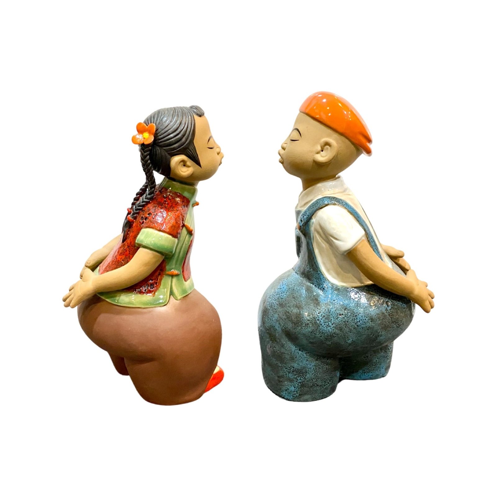 chinese children ceramic figurine