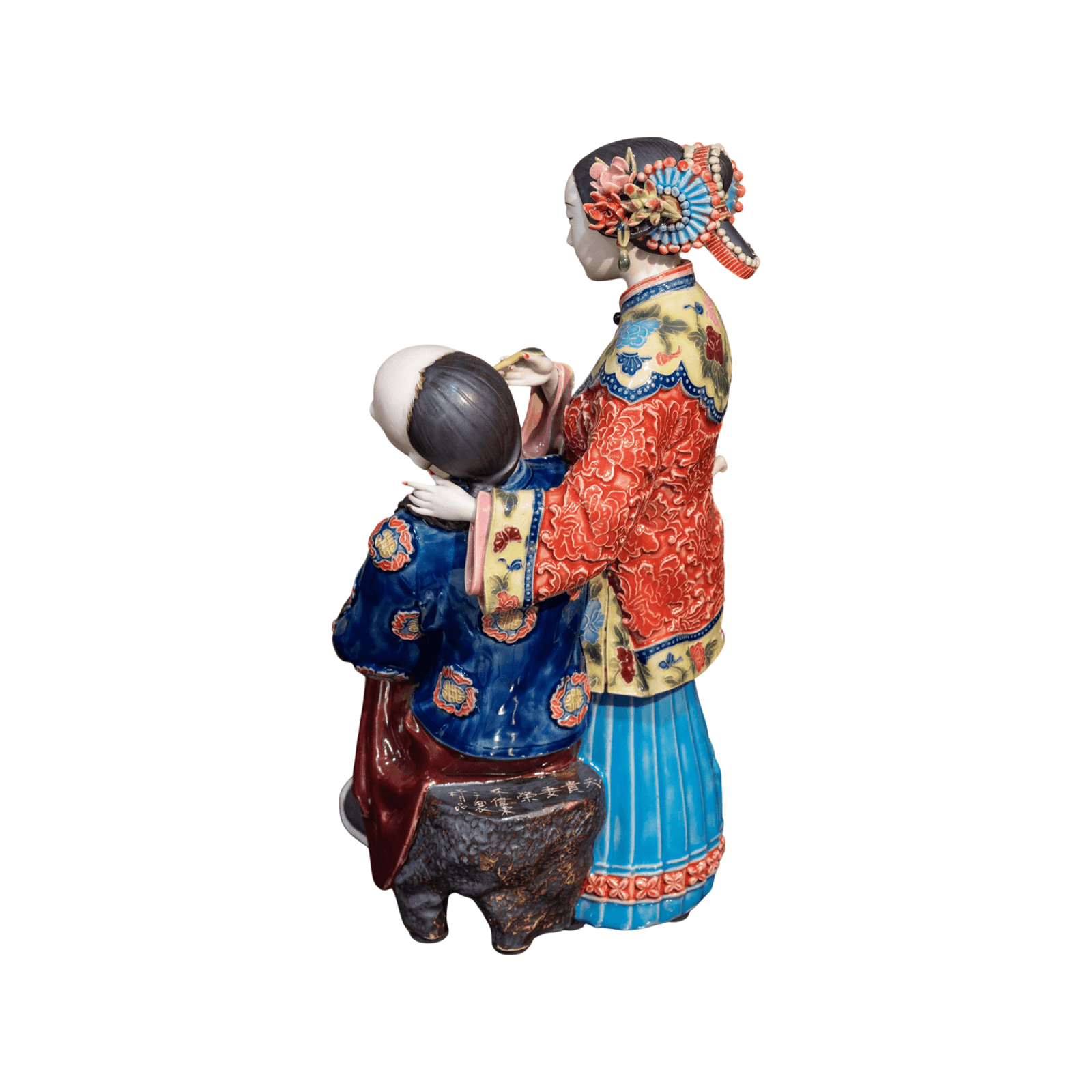 Chinese porcelain figurine of a loving couple