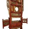 antique red & gold carved washbasin stand
