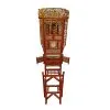 antique red & gold carved washbasin stand