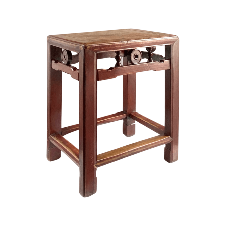 Chinese elmwood vintage stool 2