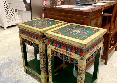 hand-painted tibetan-style furniture