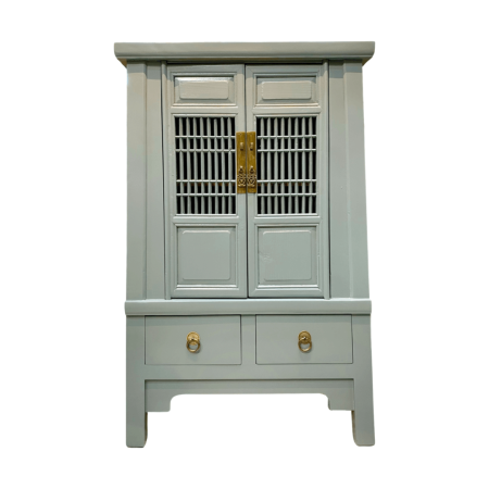 Modern chinese cabinet in duck egg blue