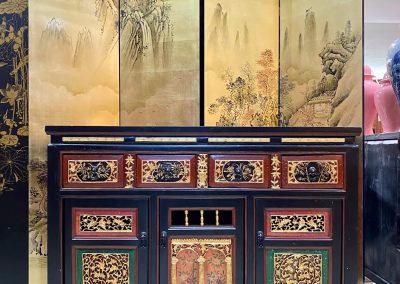 Chinese antique sideboard and room dividers