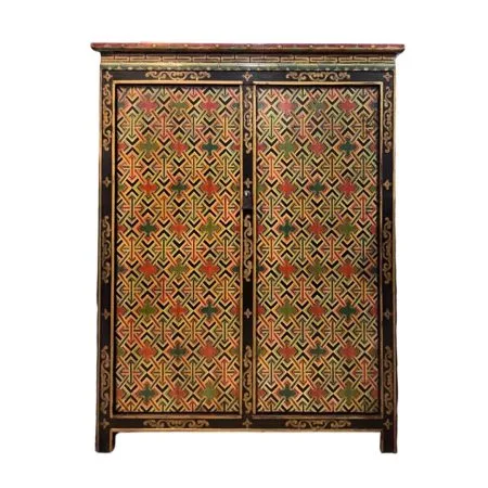 Wooden Tibetan-style cabinet