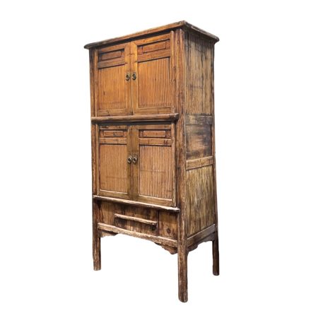 Pine and bamboo cabinet