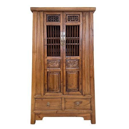 Medium Tapered Cabinet with Old Carvings