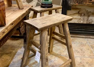 Chinese antique elm stool