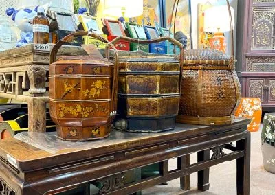 Antique chinese zhejiang long bench