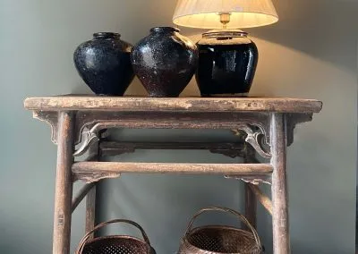Chinese antique Elm wine table