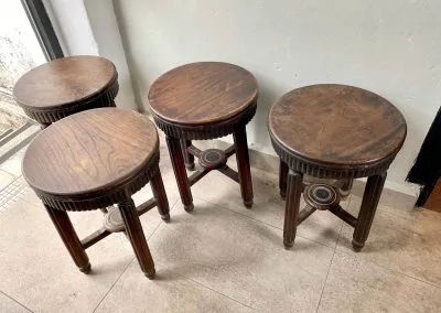 Chinese vintage shanghai art deco stools