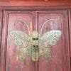 Chinese antique furniture Red big Fujian butterfly cabinet