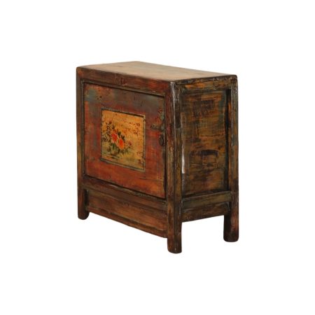 Antique small Shanxi painted cabinet