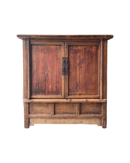 Chinese antique furniture medium brown cabinet