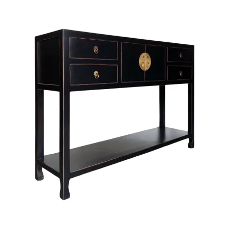 Modern chinese slim table in black